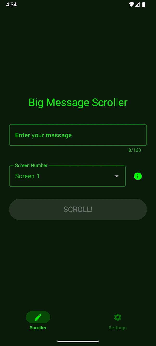 Big Text LED Scroller