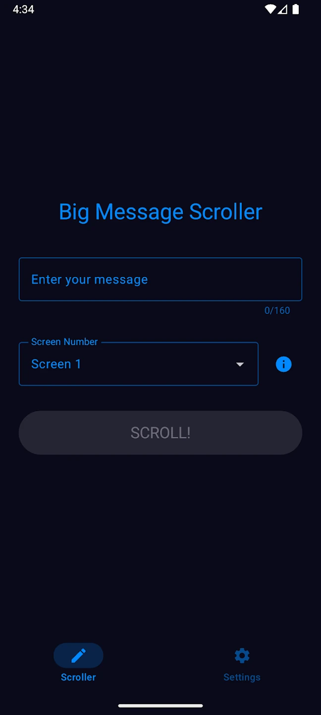 Big Text LED Scroller · Android · 3